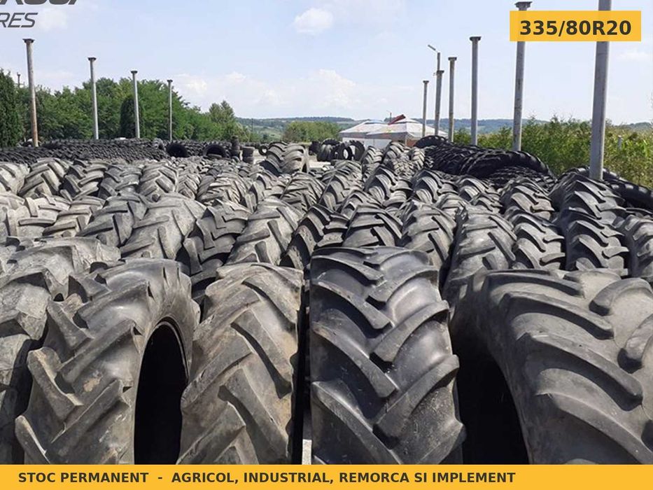 CAUCIUCURI 335/80R20 12.5R20 335 80 R20 Continental Anvelope Tractor Punte Fata 4x4 John Deere Case New Holland Fendt SH GARANTIE Factura TVA Livrare