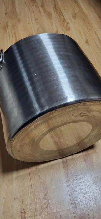 Казан 2бр 40литра с капак на Хром Силистра дебела неръждавеика 2мм