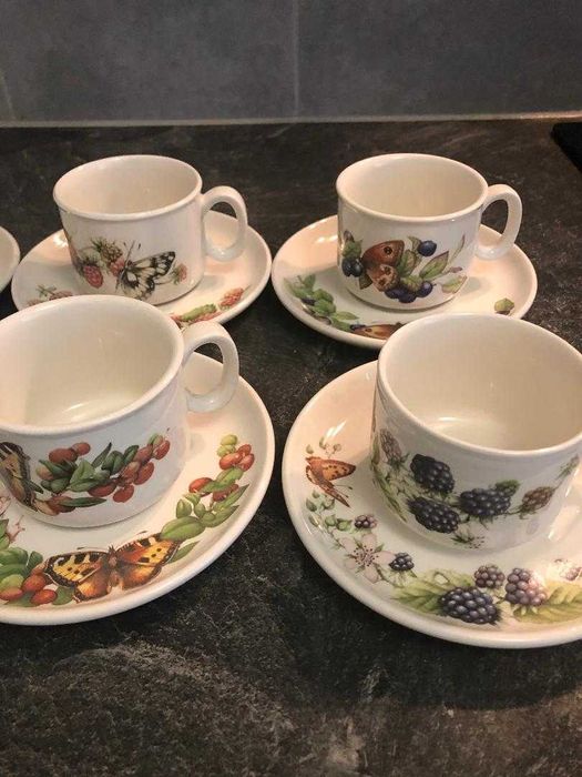 6 чашки за кафе с чинийки- Libelle, Meakin-Member of Wedgwood group