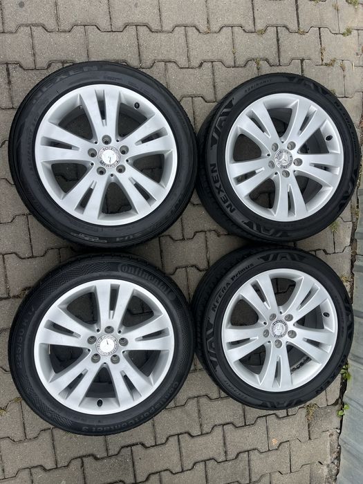 Jante aliaj 5x112mm, anvelope vara 225/50 R17, Mercedes, Audi, Seat Skoda VW