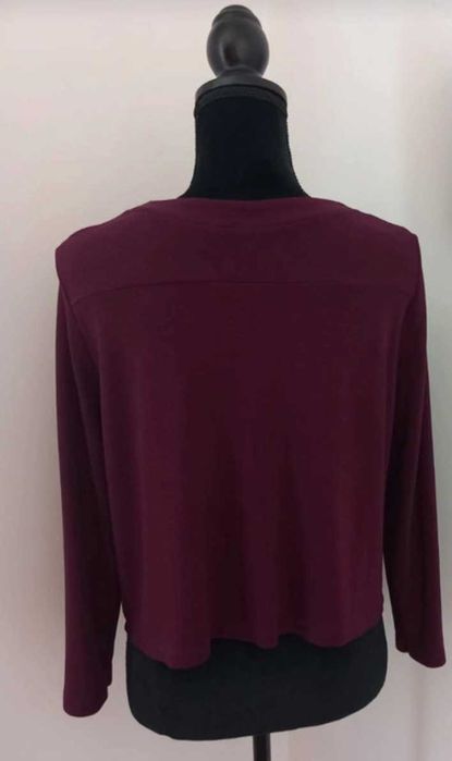 Cardigan scurt, grena, mărimea  L