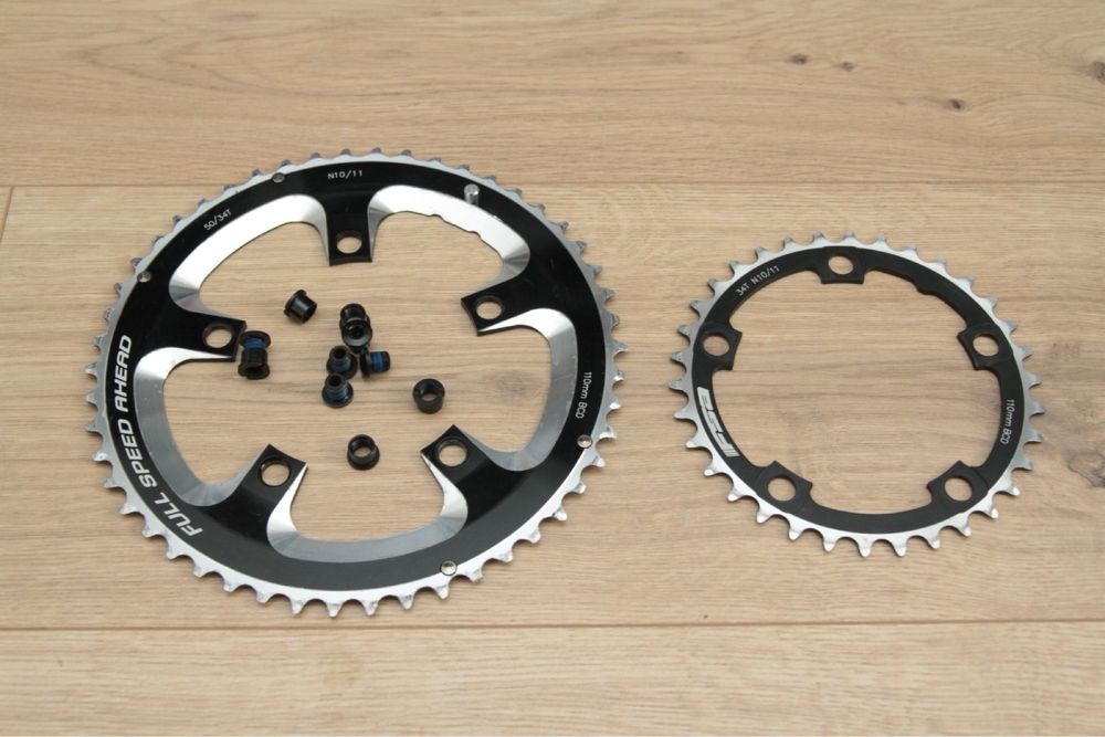 Set placi angrenaj sosea FSA Super 110x5 50/34T