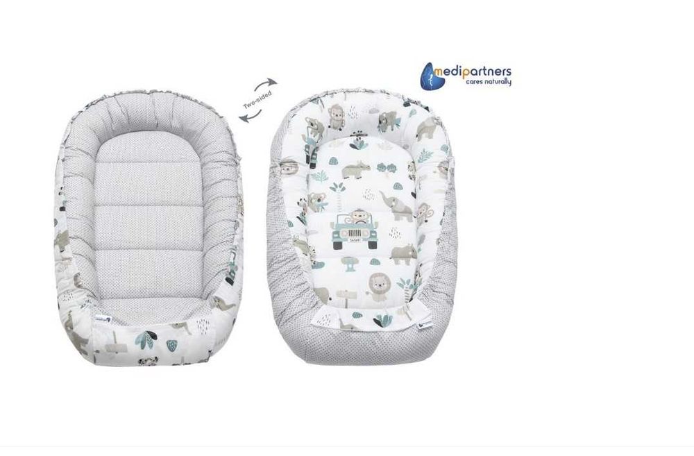 Set de 5 piese Cosulet bebe, Medi Partners, Model Gradina Zoologica de menta