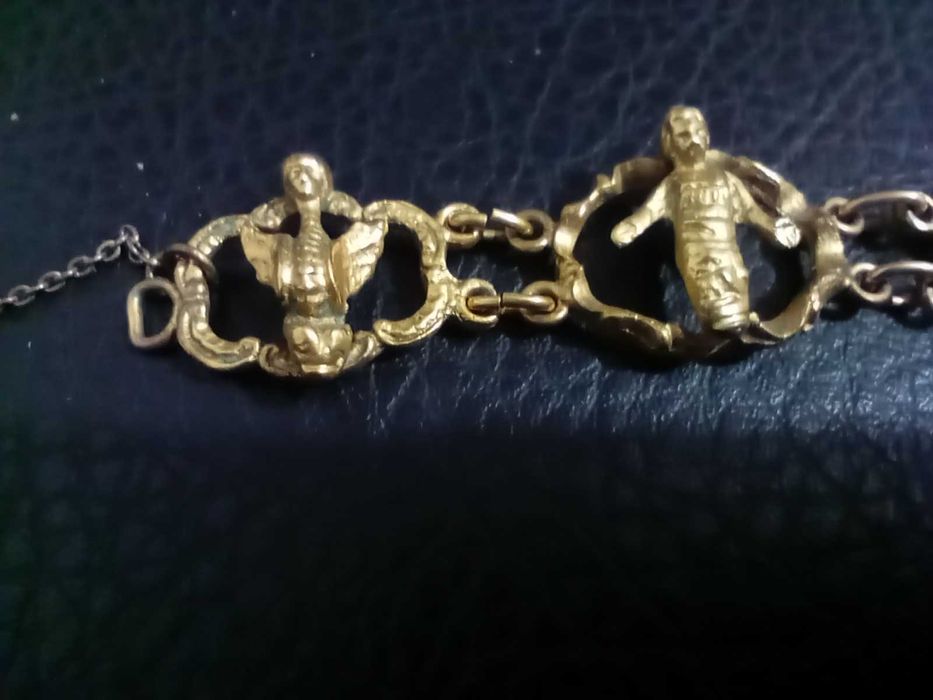 Винтажна позлатена гривна