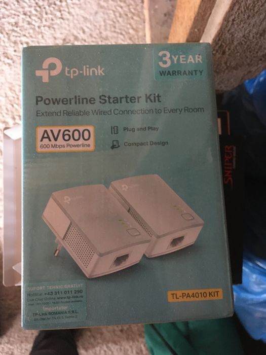 Adaptor Powerline TP-LINK TL-PA4010, Ethernet 600Mbps, in Garantie nou