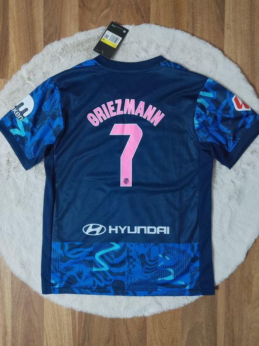 Tricou Fotbal Copii Atletico Madrid #7 Griezmann
