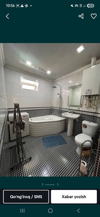 Supirda 2 xona 6etaj kvartira bor.Lefti yuq