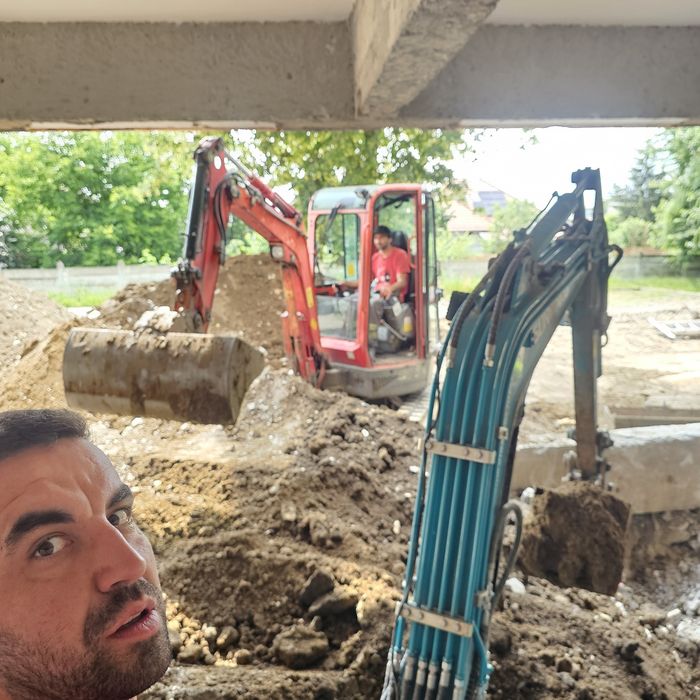 Lucrari de excavare ,constructii  case ,fose septice,canalizari