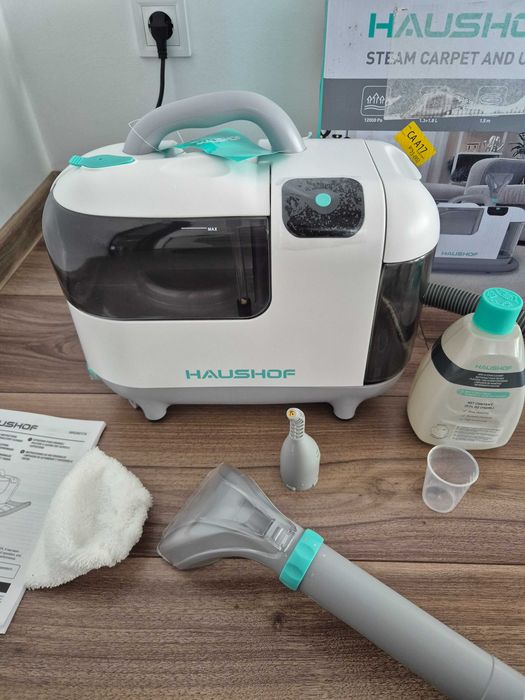 [REDUCERE-30%]Aspirator Injectie Extractie cu spălare și funcție abur HAUSHOF StainZapper Vapo - Nefolosit