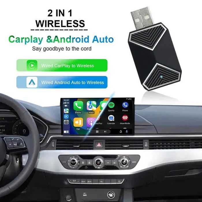 Adaptor Wi-Fi Apple CarPlay Android Auto Audi Mercedes Volkswagen