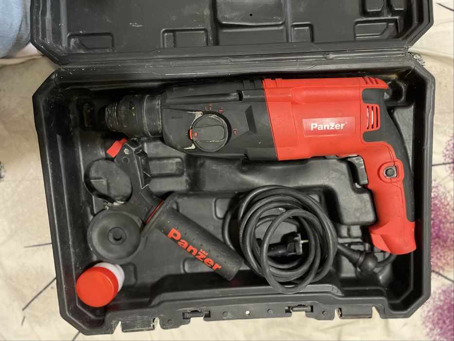 Ciocan rotopercutor Panzer – stare excelentă / ca nou + accesorii și cutie