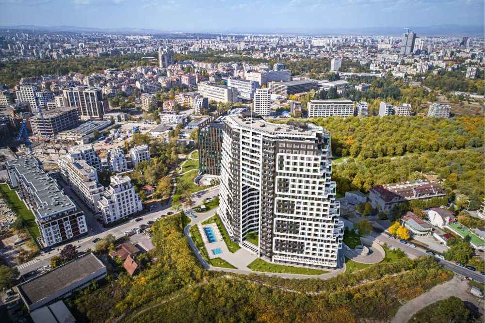 5-Стаен Южен в Twin Tower Branded Residence 15-ти Етаж Към Витоша - ул. Сребърна 28, София