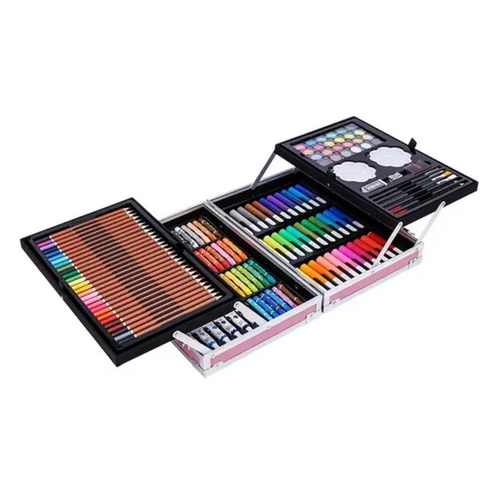 Голям Арт комплект за рисуване - 145 части в метален куфар с Еднорог