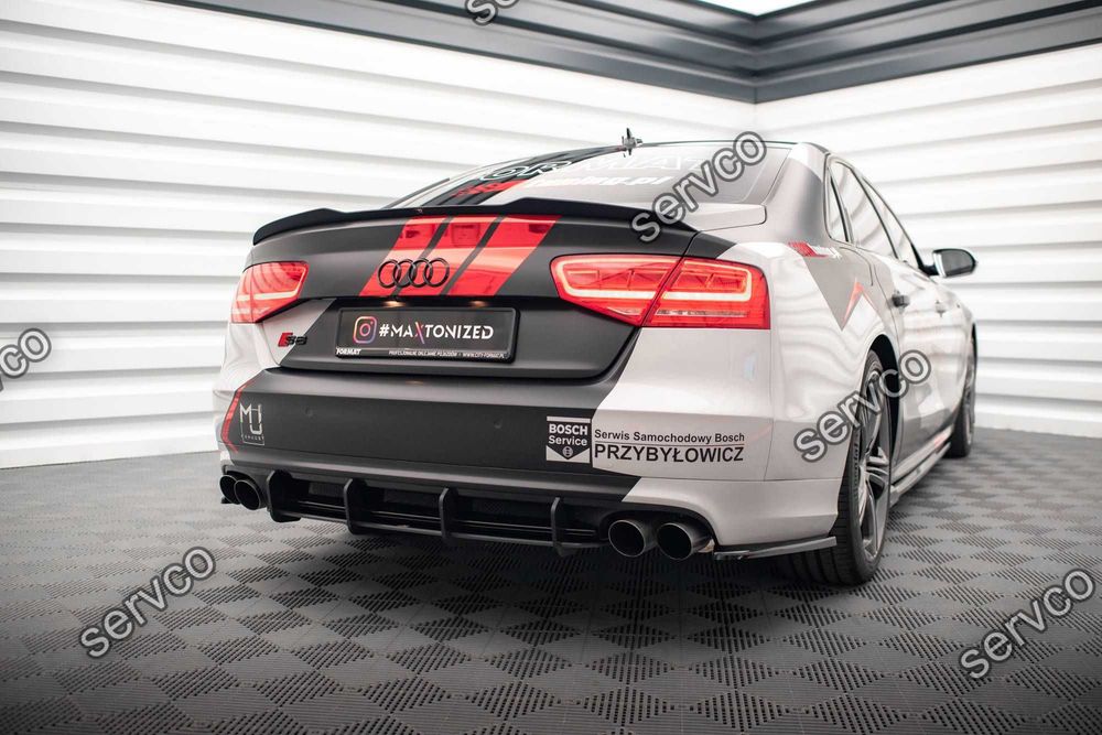 Prelungire difuzor bara spate Audi S8 D4 2012-2015 v7 - Maxton Design