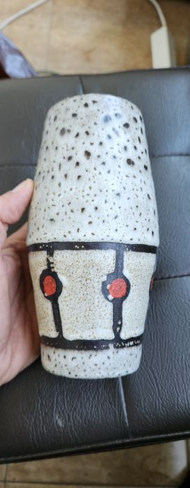 Vază Jasba, West Germany, fat lava. Anii '60