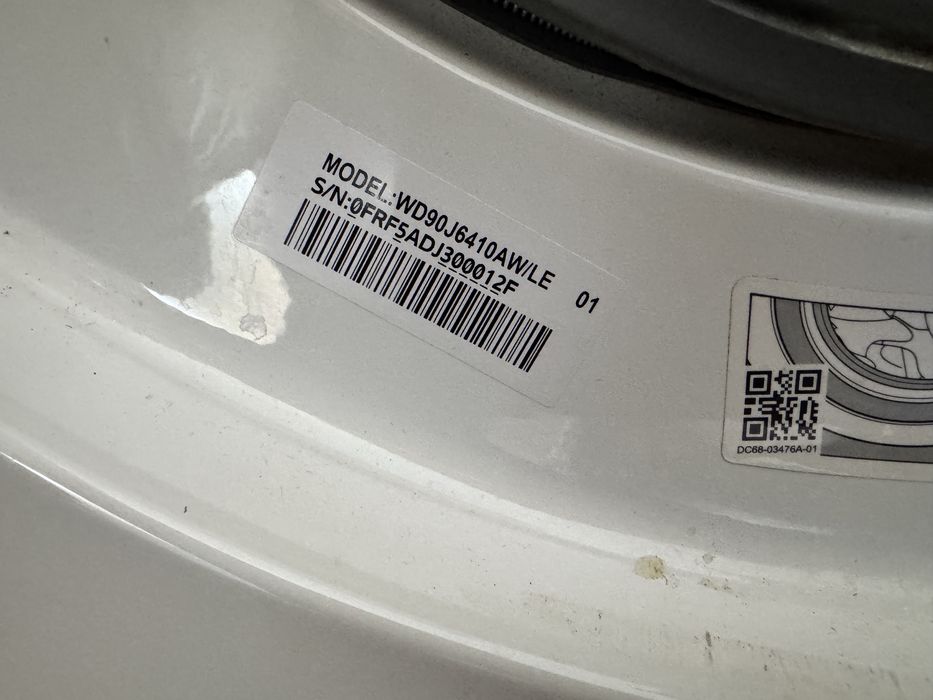 Пералня със сушилня Samsung WD90J6410AW/LE