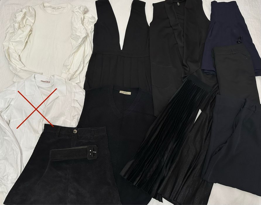 Женская одежда размера M. Подходит для офиса, студенток и школьниц.