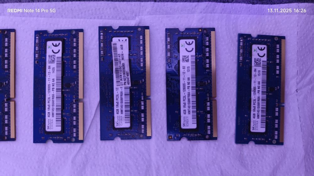 Rami ddr3 4 gb 32 lei bucata