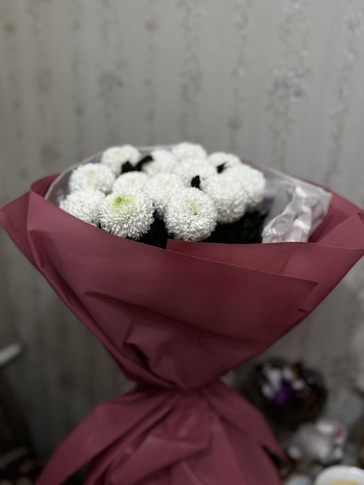 Букет хризантем недорого