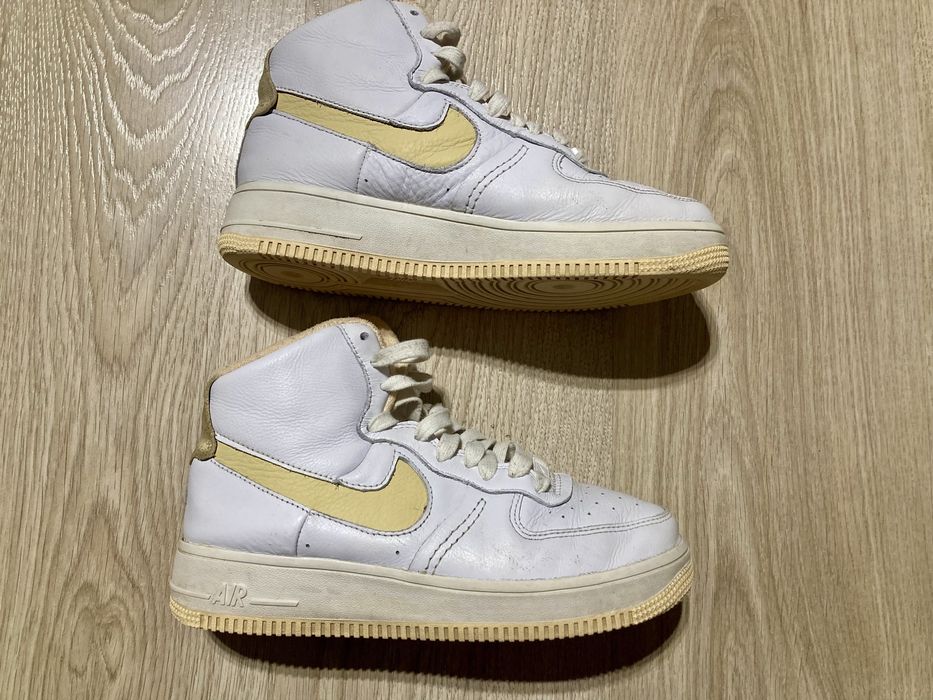 Nike air force sculpt-естетвена кожа високи кецове