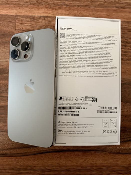 Iphone 16 Pro Max,Natural Titanium,256 GB,ca nou,10/10