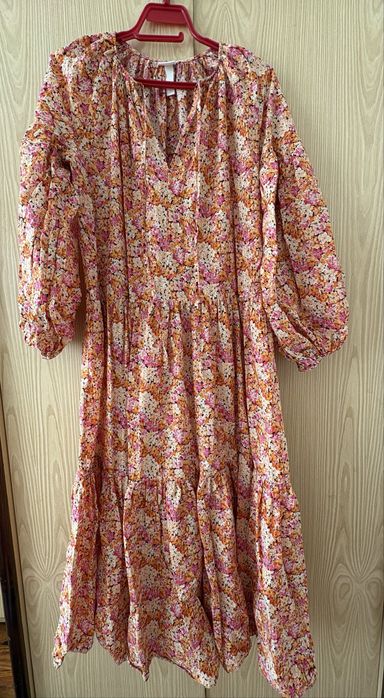 Дамска миди флорална рокля H&M нова