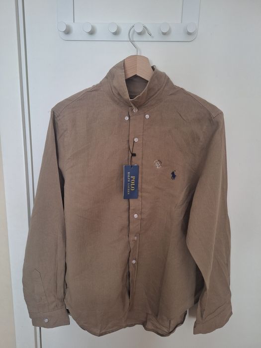 Polo Ralph Lauren Ленена риза с дълъг ръкав