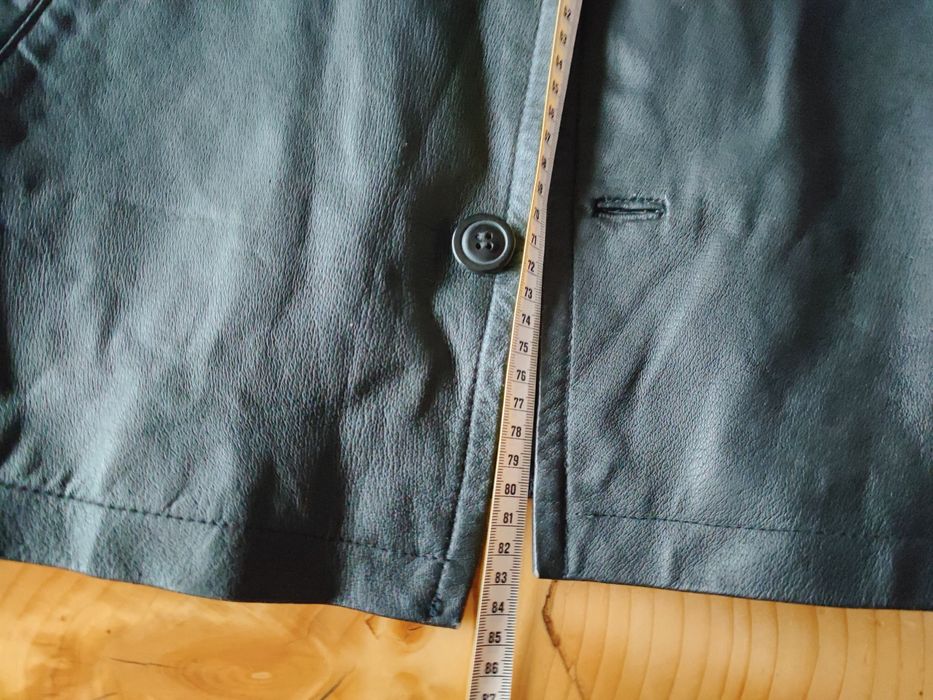 Дизайнерско мъжко черно кожено яке,Marc Kostner,сако,блейзър Л размер