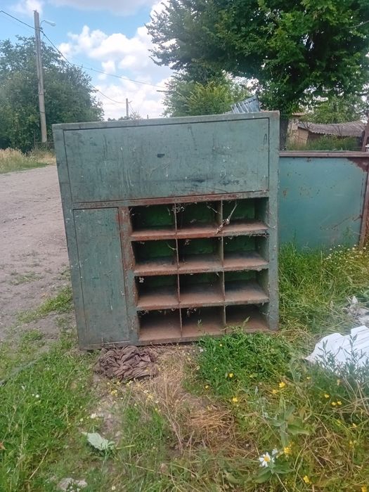 Raft Metalic Industrial / Organizator Scule și Atelier Vintage (Pigeon Hole)