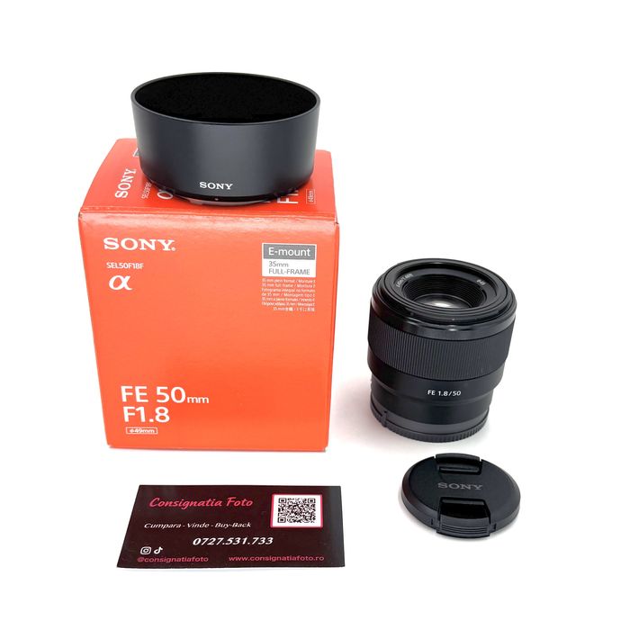 Sony FE 50mm f/1.8 - Ca nou ! Garantie 3 luni
