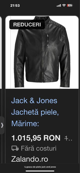 Jack and Jones marimea L nepurtată