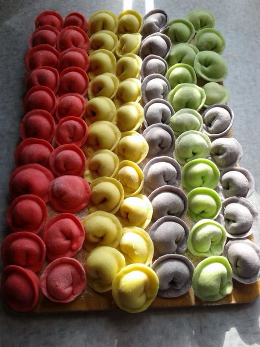 Цветные пельмени