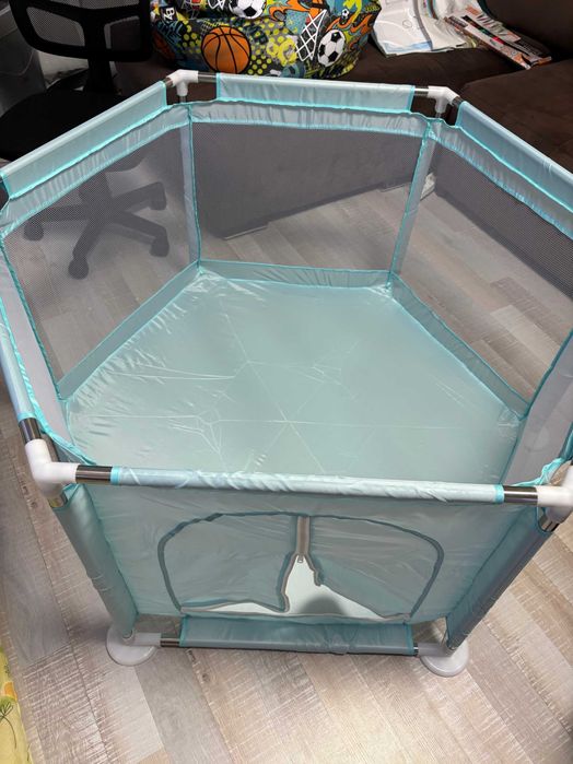 Детска кошара за игра Шестоъгълна, 125 х 65 см