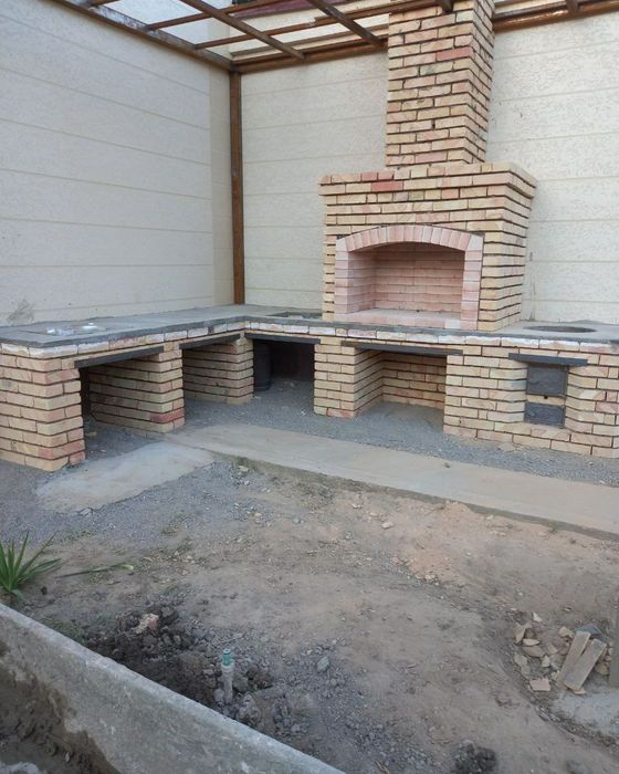 ЛЕТНИЕ КУХНИ Строительство. Барбекю. Очагов