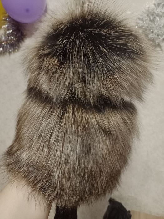 Шапка-конфетка  чернобурка