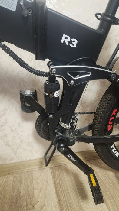 Електрически велосипед JINGHMA R3, Сгъваем, 800 W, 26", 12.8 Ah, 21 скорости, 45km/h, Черен