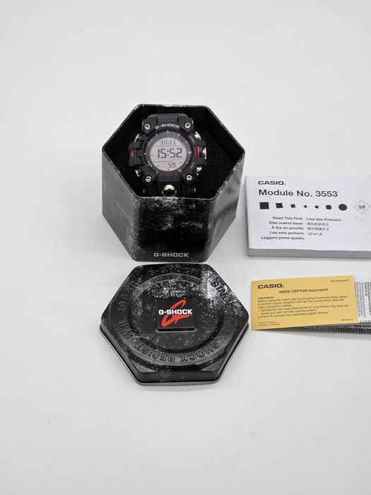 Casio G-Shock GW-9500-1 solar, negru, NOU