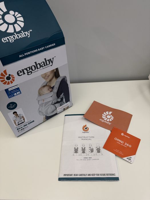 Раница Ergobaby Omni 360 Cool Air Mesh, Pearl Grey