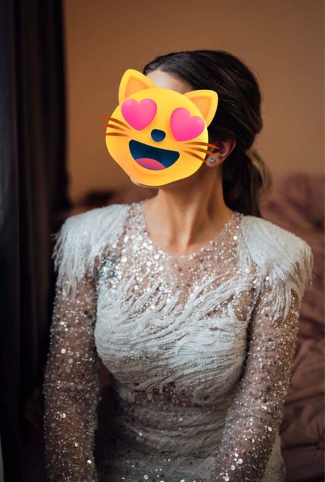 Rochie de mireasa cu aplicații