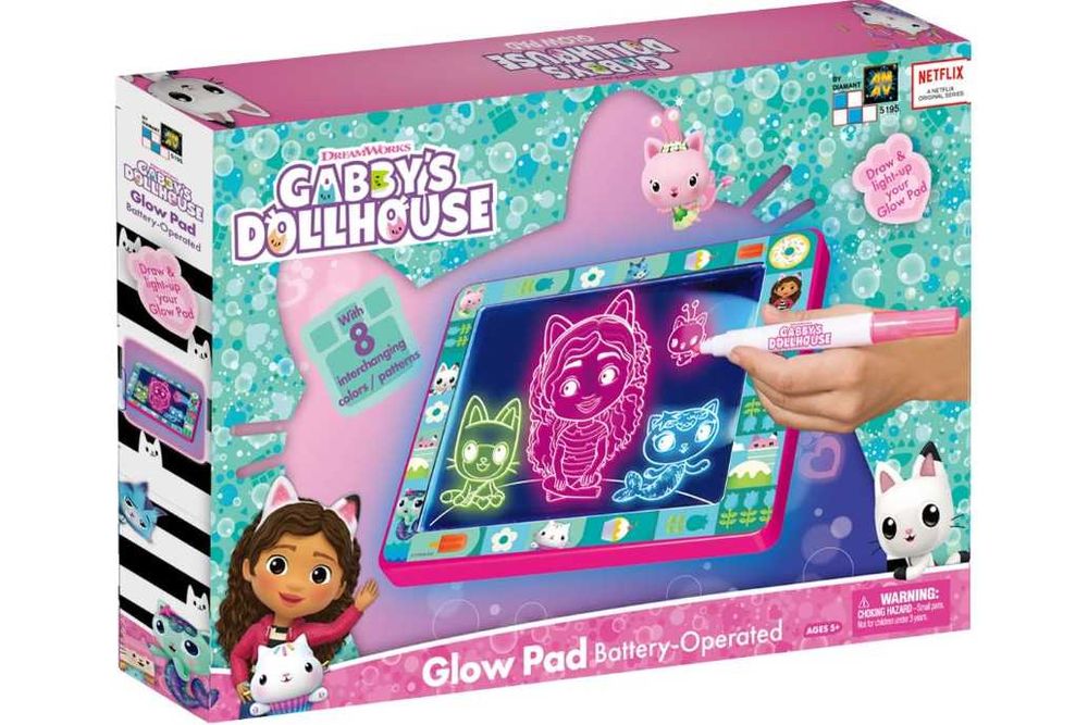 Tablă magică luminoasă pentru casă de păpuși Gabby