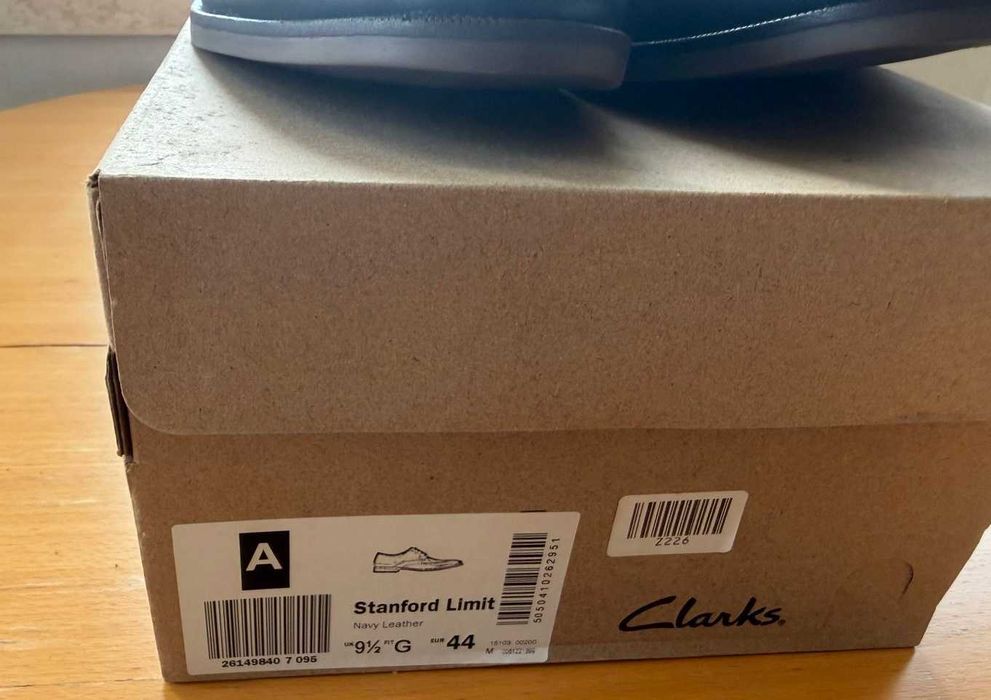 Clarks Stanford Limit, Navi Leather,Size:44