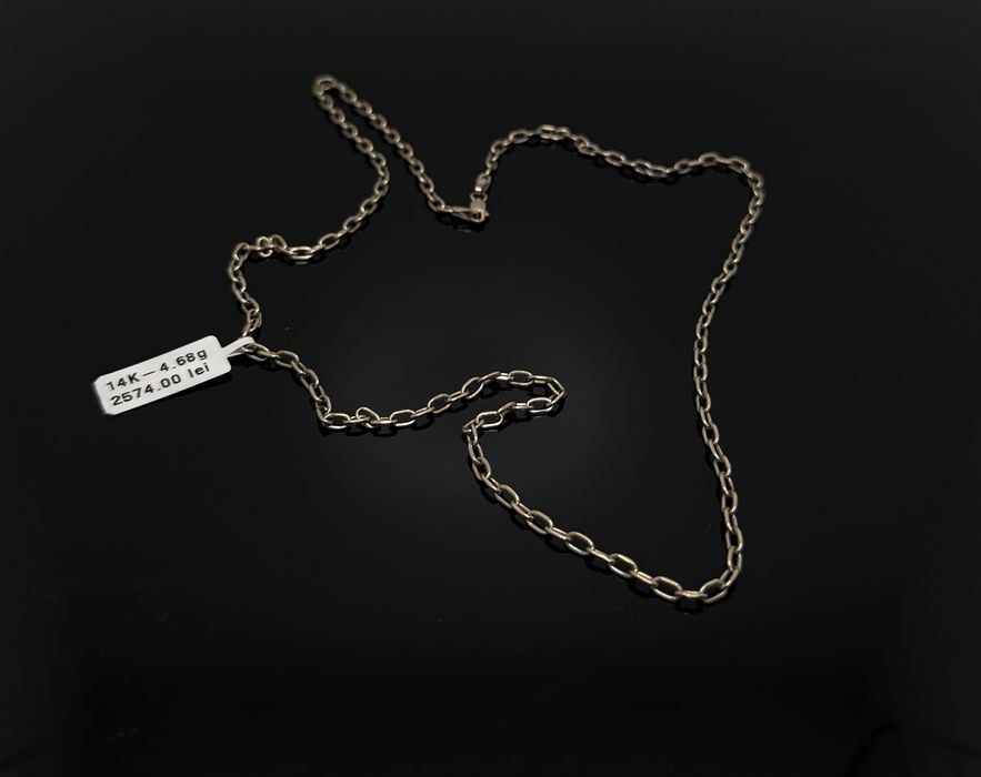 Bijuteria Royal lant din aur alb  14k 4.68 gr