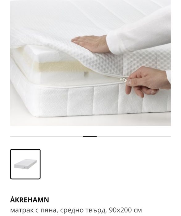 Матрак Akrehamn IKEA 90x200x22 - 1бр наличен