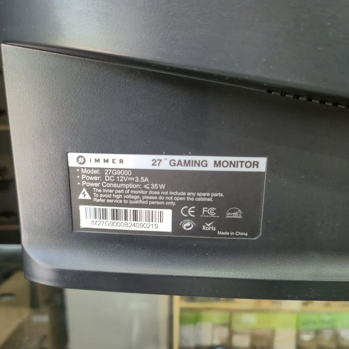 Monitor 27" FHD CURVED 180HZ