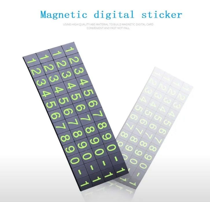 Парковочная автовизитка на магнитах