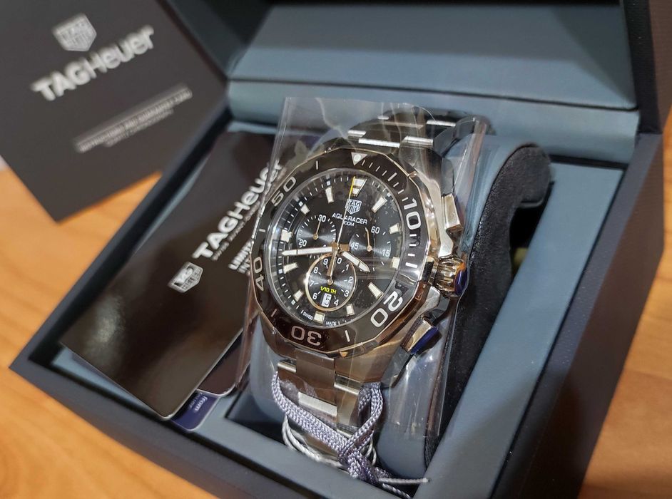 TAG HEUER AQUARACER Chronograph 300m CAY111A Мъжки Часовник НОВ