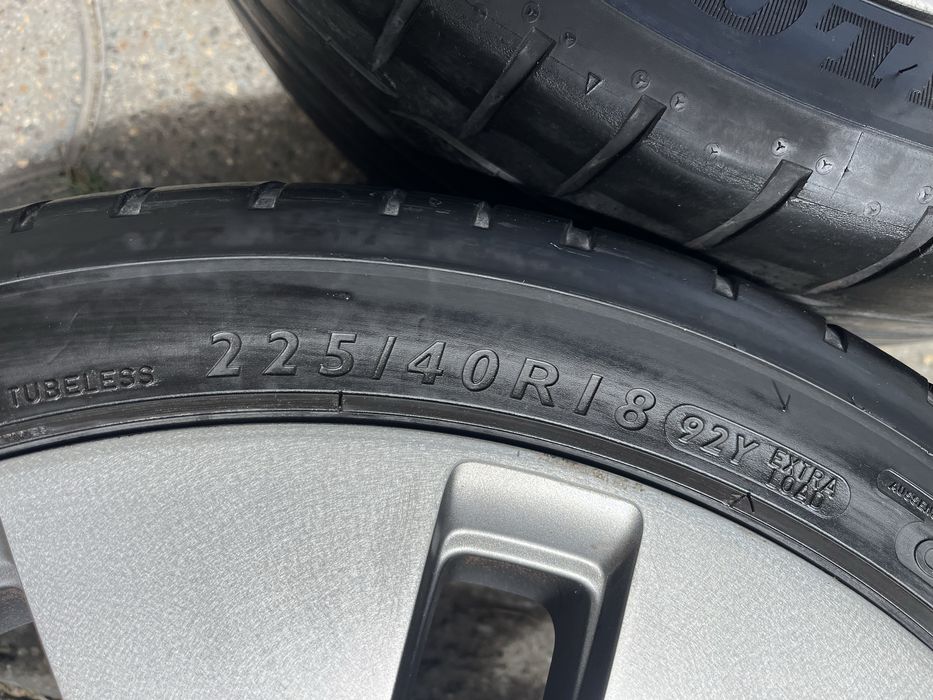 Jante aliaj 5x112mm, anvelope vara 225/40 R18, VW Golf 5/6/7/8, Touran, Eos, Jetta