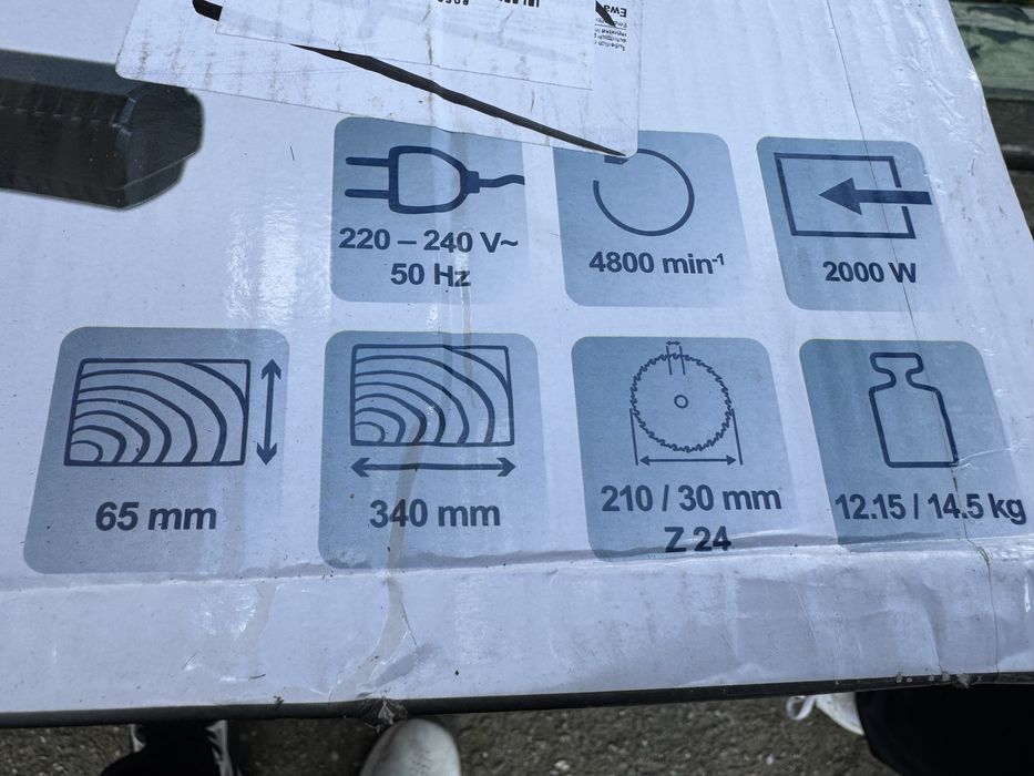 Circular  unghiular culisant 2000w panza 210