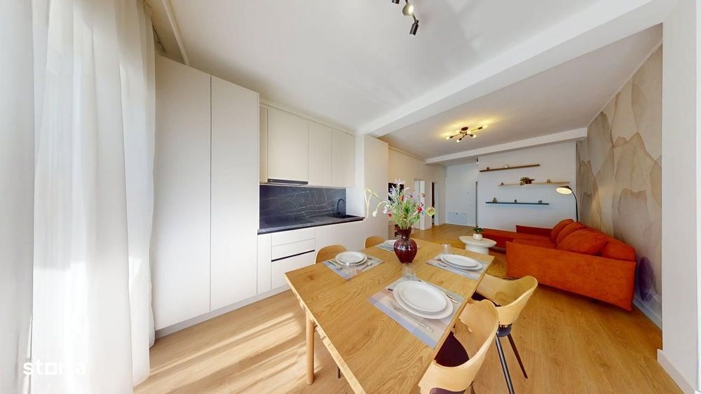 Apartament 2 camere – 52 mp utili + terasă 10 mp – mobilat modern