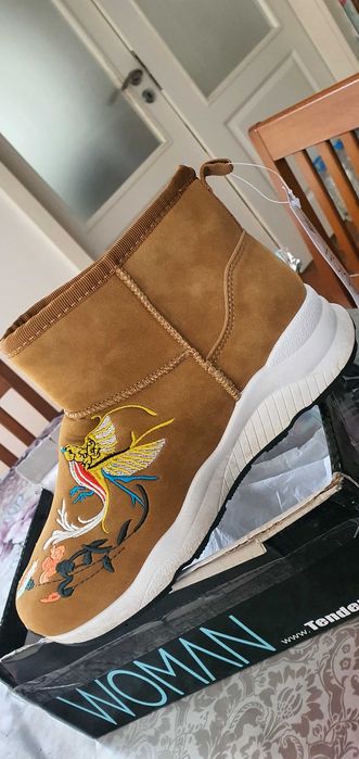 Cizme scurte imblanite dama